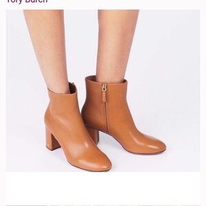 Tory Burch  Leather Ankle Boots Booties